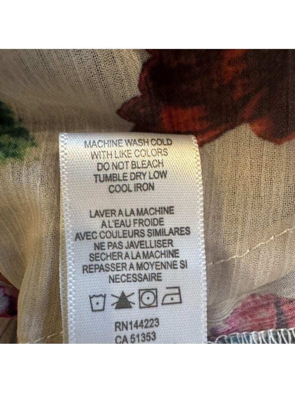 Bishop + Young Accordion Pleated Sheer Floral Blouse Size Small - Picture 8 of 16